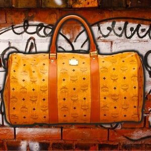 💎ViNTaGe💎 McM 🔱 55 TRaVeLeR 🧳 ViSeToS 
CaNVaS WeeKeNDer DuFFLe BaG 👝⚠️*USeD